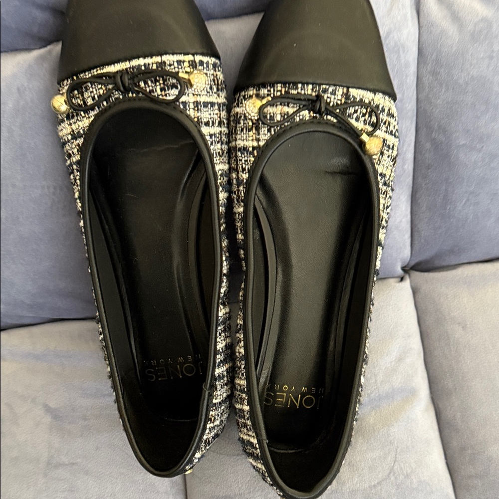 Jones New York Black and Tweed Women's Loafers